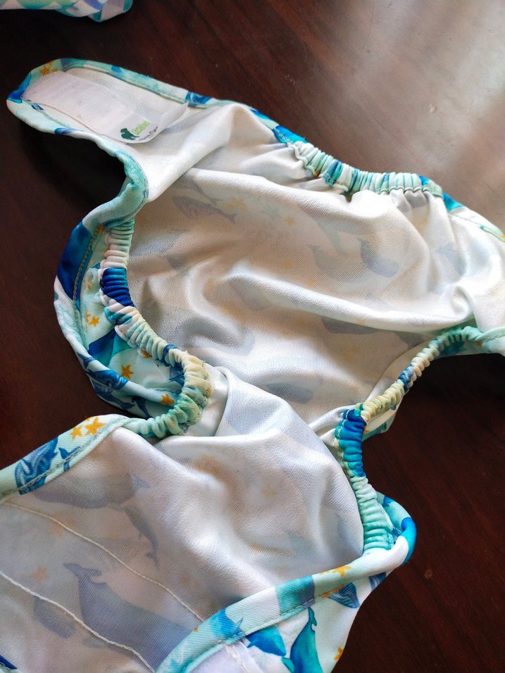 Mavi Balina Desenli Yıkanabilir Bebek Bezi Yenidoğan - Görsel 4