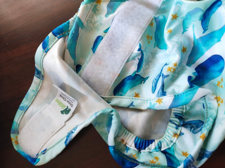 Mavi Balina Desenli Yıkanabilir Bebek Bezi Yenidoğan - Görsel 3