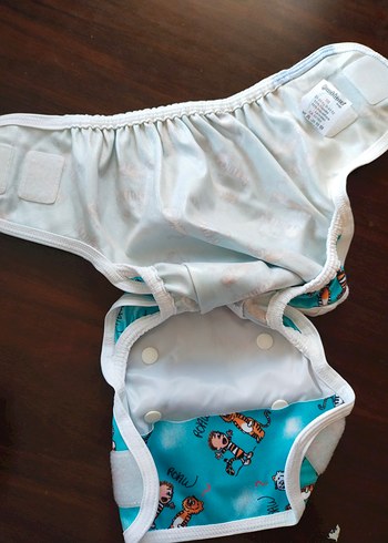 Mavi Baskılı Yıkanabilir Bebek Bezi Cover Yurtdışı - Görsel 3