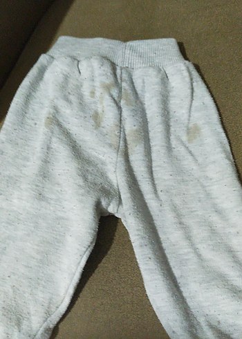 Erkek Çocuk Gri Bol Kesim Keten Eşofman - Görsel 2