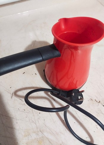 Kırmızı Elektrikli Türk Kahvesi Cezvesi - Görsel 3