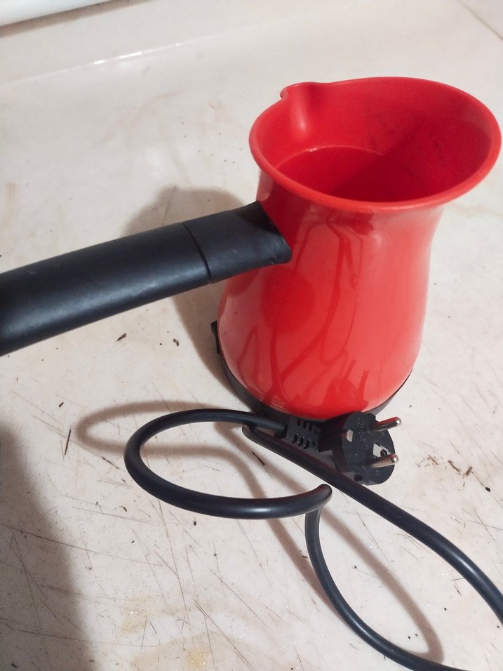 Kırmızı Elektrikli Türk Kahvesi Cezvesi - Görsel 3