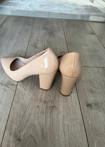 Bej Minimalist Kadın Topuklu Stiletto37 numara - Görsel 3