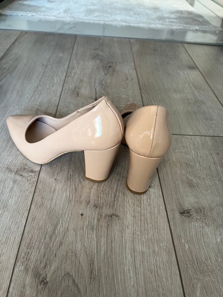 Bej Minimalist Kadın Topuklu Stiletto37 numara - Görsel 3