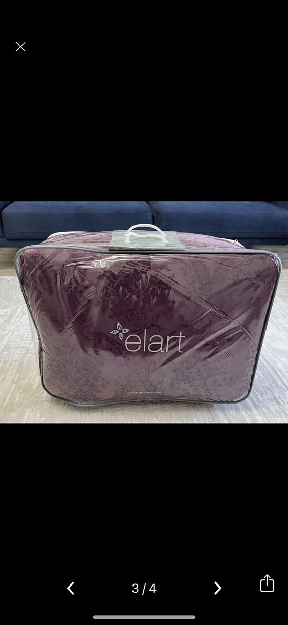 Elart Mor Desenli 3 Parça Yatak Örtüsü - Görsel 3