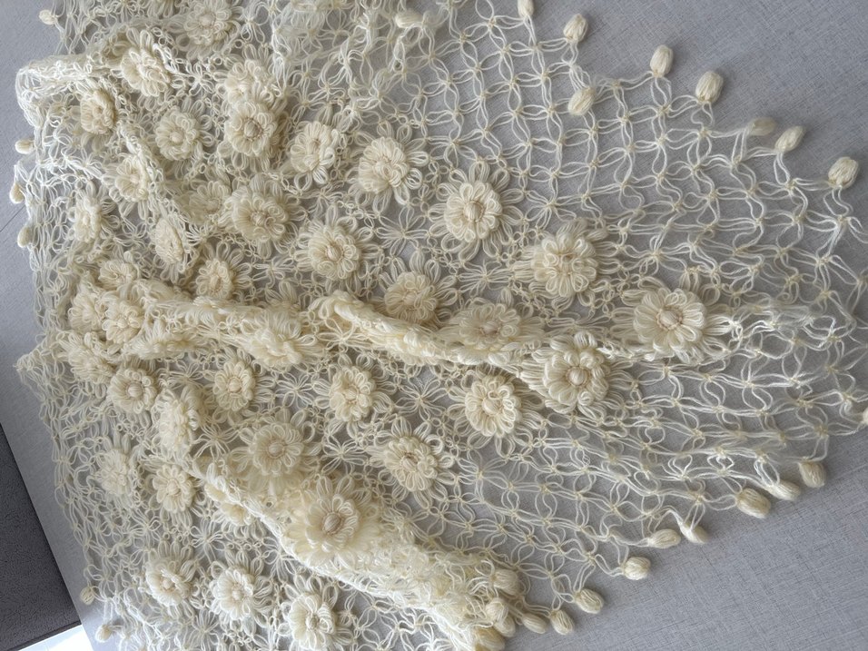 Dantel Detaylı Bohem Kadın şal - Görsel 2