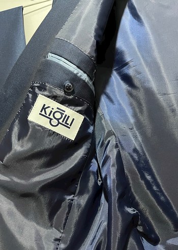 Lacivert Düğmeli Erkek Takım Elbise - Görsel 5