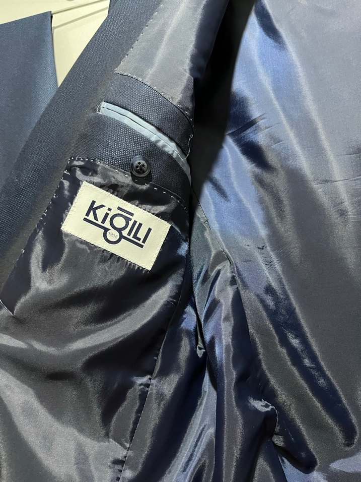 Lacivert Düğmeli Erkek Takım Elbise - Görsel 5