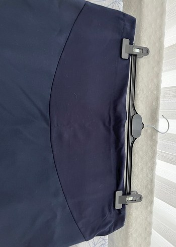 Kadın Lacivert Uzun Drapeli Etek - Görsel 3