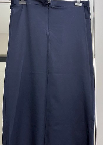 Kadın Lacivert Uzun Drapeli Etek - Görsel 2