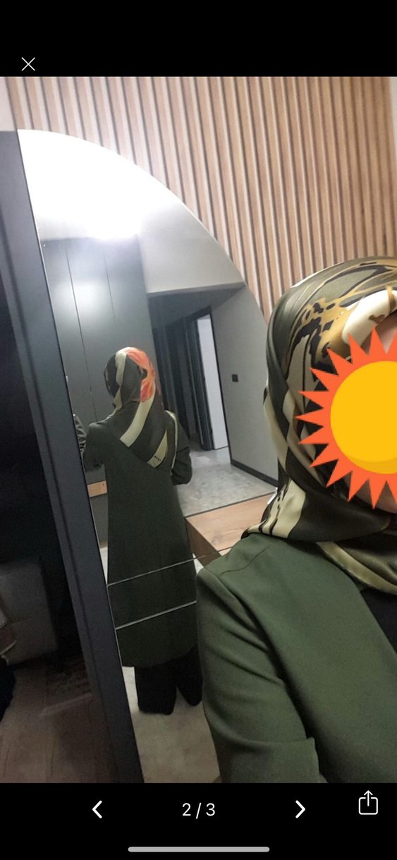 Kadın Haki Uzun Minimalist ceket - Görsel 3