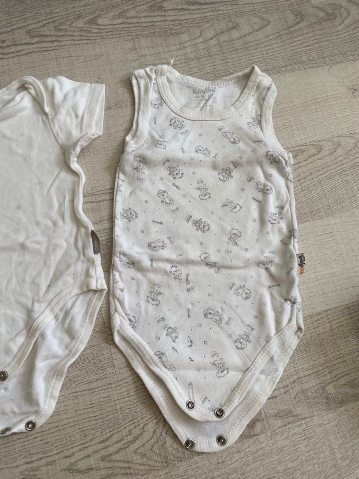 Pamuklu Kısa Kollu Bebek Body Seti - Görsel 2