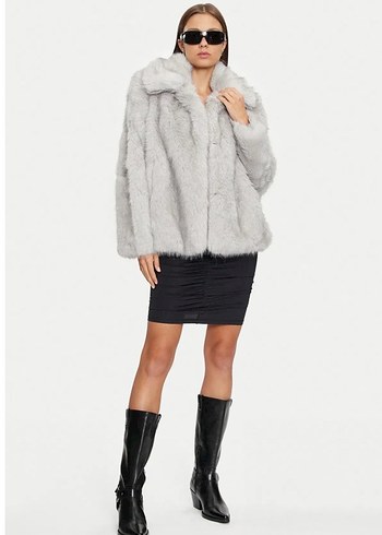 Gri Only Peluş Kürk - Görsel 4