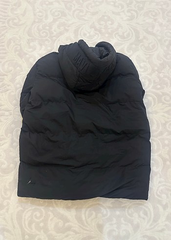 Mavi Erkek Siyah Kapüşonlu Şişme Mont - Görsel 2