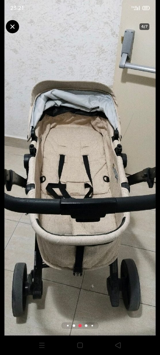 Bej ve Gri Bebek Arabası - Görsel 4