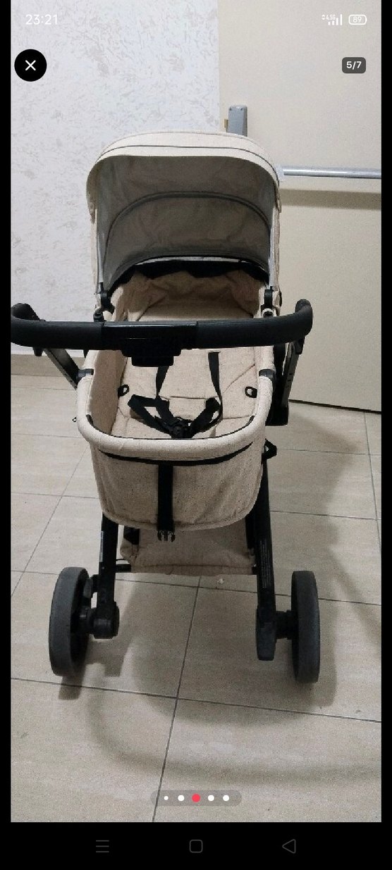 Bej ve Gri Bebek Arabası - Görsel 5