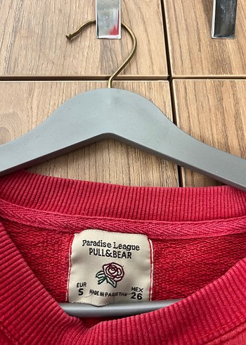 Pull and Bear Kırmızı Kadın Oversize Sweatshirt