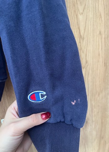 Diğer Champion Mavi Kapüşonlu Sweatshirt