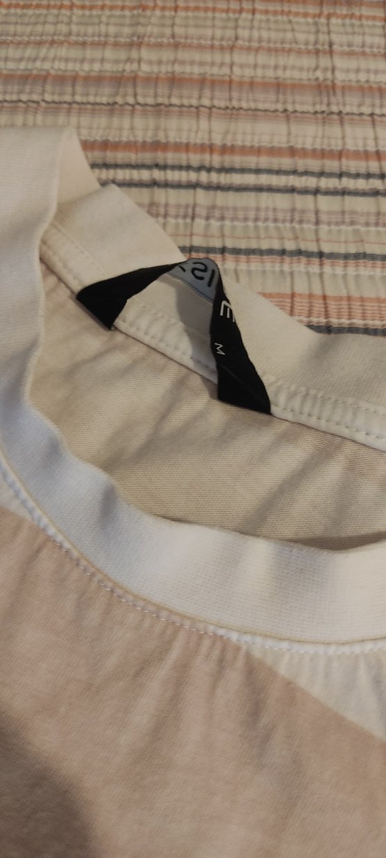 Bej Çizgili erkek tişört - Görsel 3