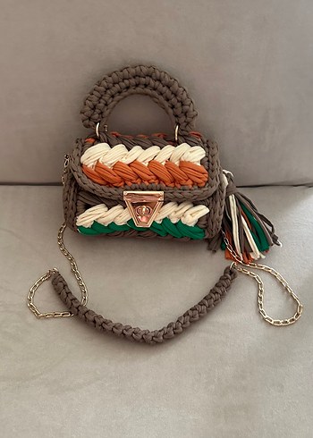 Bohem Örgü Kadın Çanta