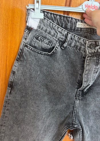 Gri erkek kot pantolon - Görsel 2