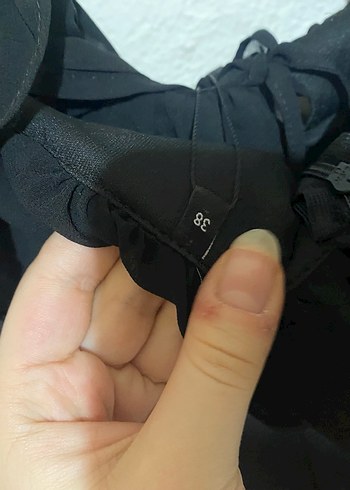 Siyah Mini Uzun Kollu Fırfırlı Gotik Elbise - Görsel 4