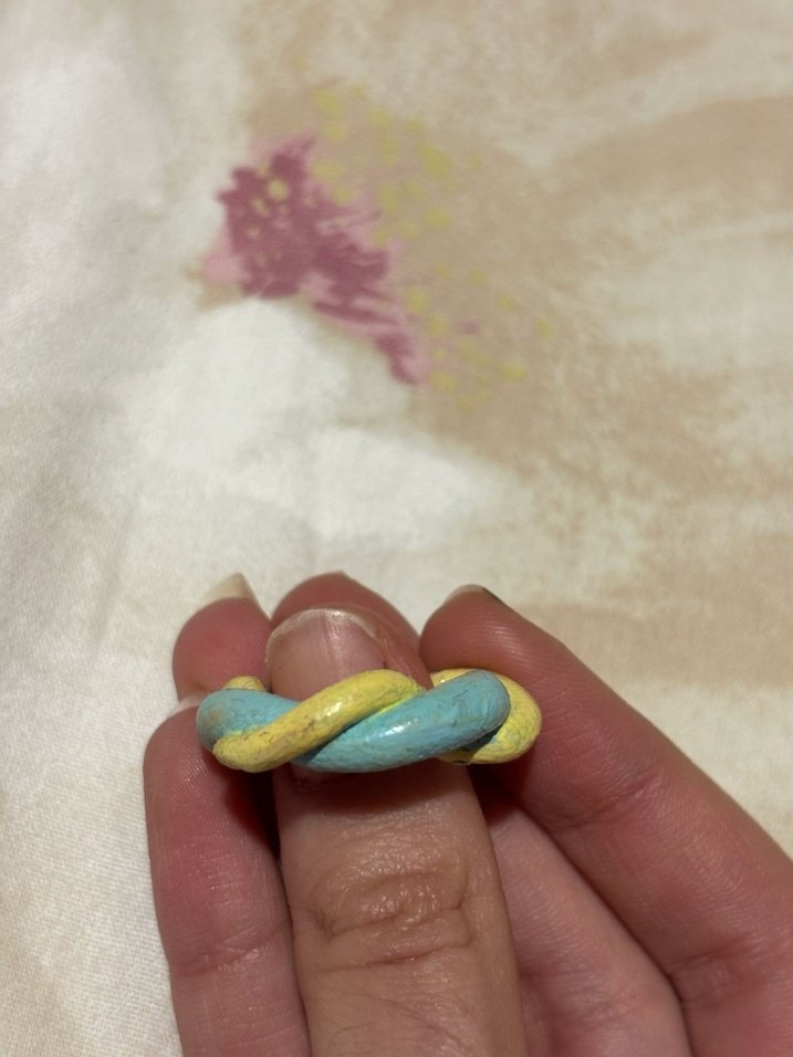 El yapımı kil yüzük - Görsel 3