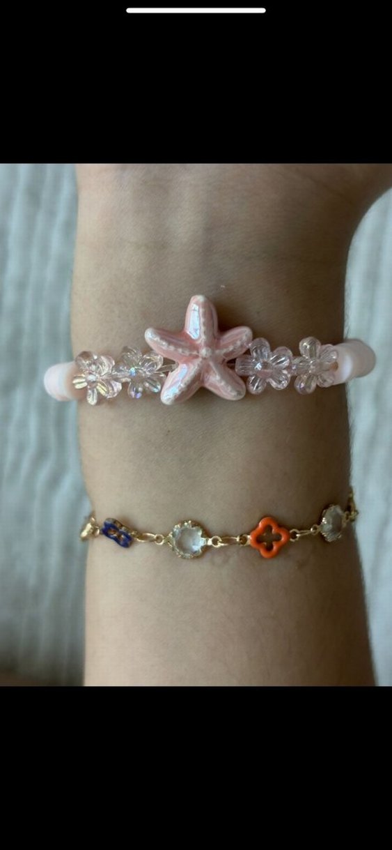 Pembe Boncuklu Bohem Plaj Bilekliği - Görsel 2