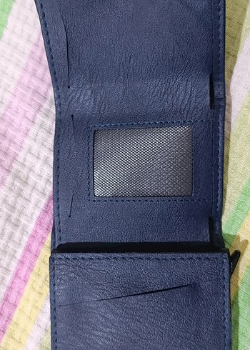 Lacivert Minimalist Erkek Cüzdanı - Görsel 3
