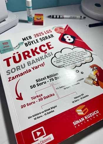 2025 LGS Türkçe Soru Bankası 8. Sınıf Sinan kuzucu