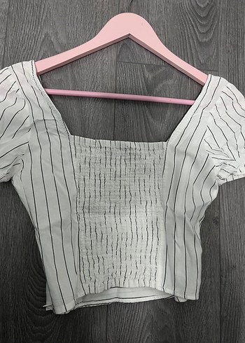 Kadın Beyaz Çizgili Büstiyer - Görsel 3