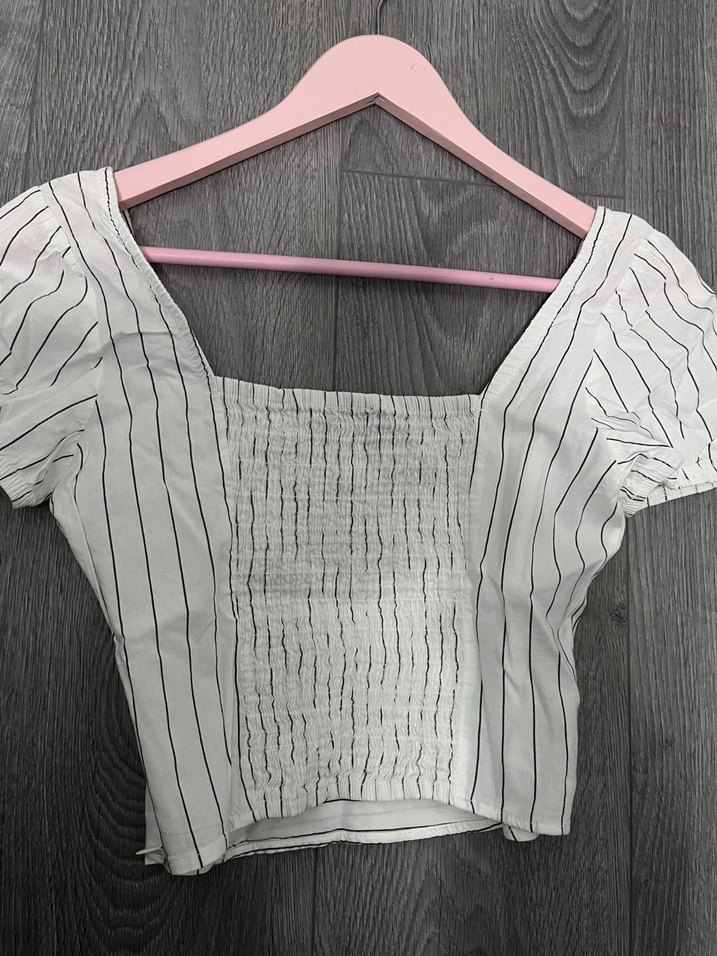 Kadın Beyaz Çizgili Büstiyer - Görsel 3