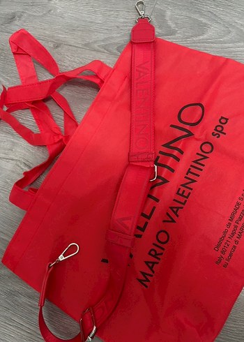 Kırmızı Yılan Derisi Desenli valentino çanta - Görsel 2