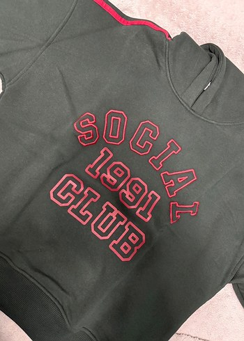 Yeşil Oversize Sweatshirt - Görsel 2