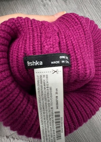 Pembe Örgü Yün Kadın Bere - Görsel 3