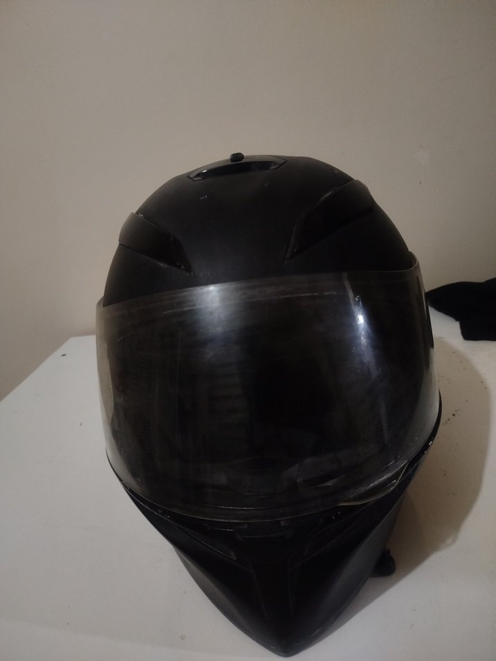 AGV orjinal Siyah Mat Tam Yüz Motosiklet Kaskı - Görsel 5