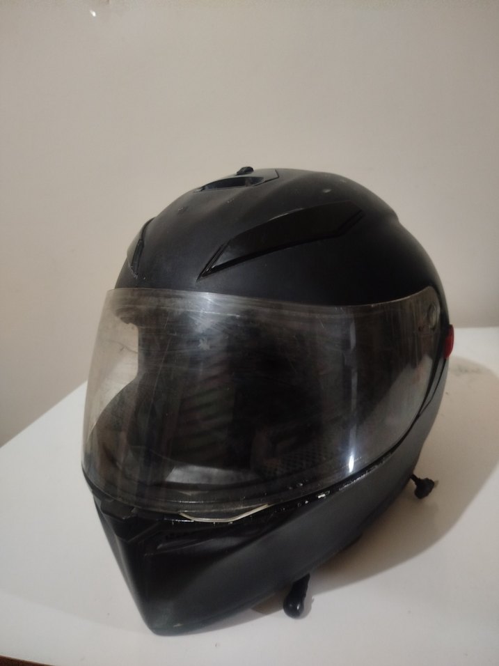 AGV orjinal Siyah Mat Tam Yüz Motosiklet Kaskı - Görsel 3