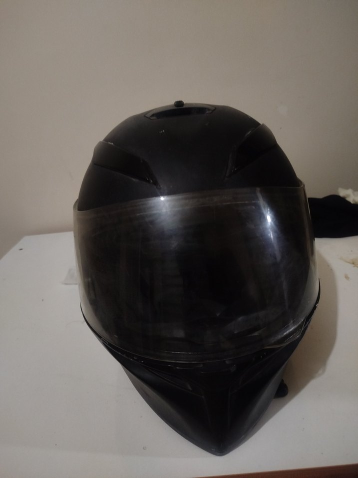 AGV orjinal Siyah Mat Tam Yüz Motosiklet Kaskı - Görsel 2