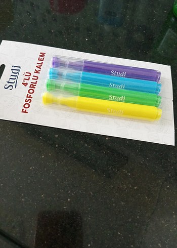  Studi 4'lü Fosforlu Kalem Seti