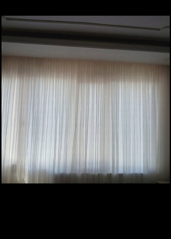 Beyaz Modern Desensiz Tül Perde
