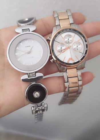 Beden Gri Beyaz Kadın Minimalist Saat