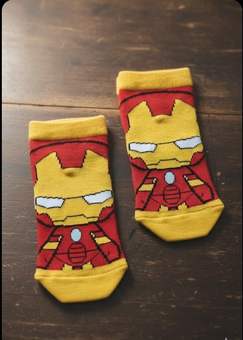 Sarı Renkli Çocuk Desenli Çorap - Görsel 3