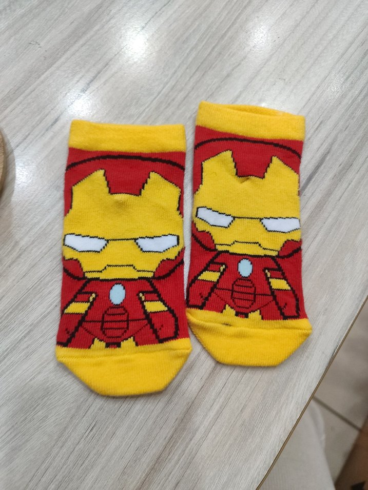 Sarı Renkli Çocuk Desenli Çorap - Görsel 2