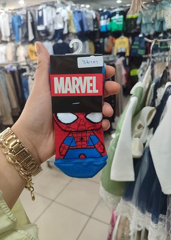 Marvel Baskılı Renkli Erkek Çorap - Görsel 5
