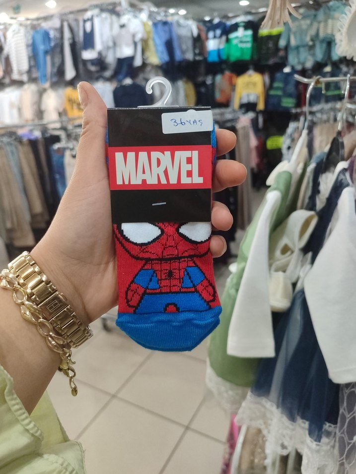 Marvel Baskılı Renkli Erkek Çorap - Görsel 5