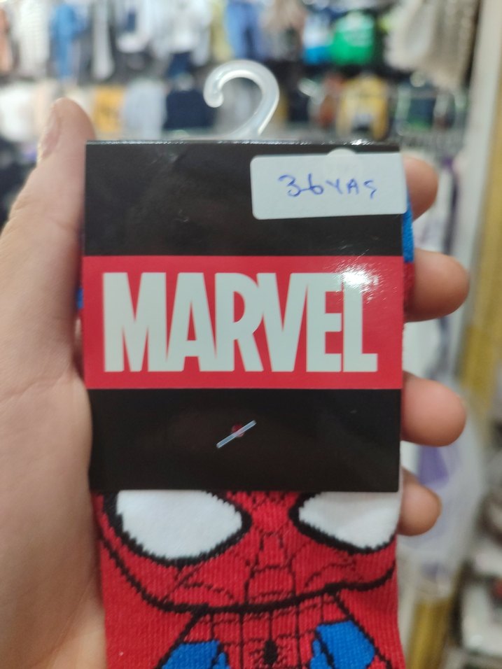 Marvel Baskılı Renkli Erkek Çorap - Görsel 2