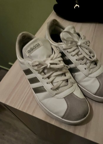 Kadın Beyaz Gri Adidas Platform Spor Ayakkabı - Görsel 2