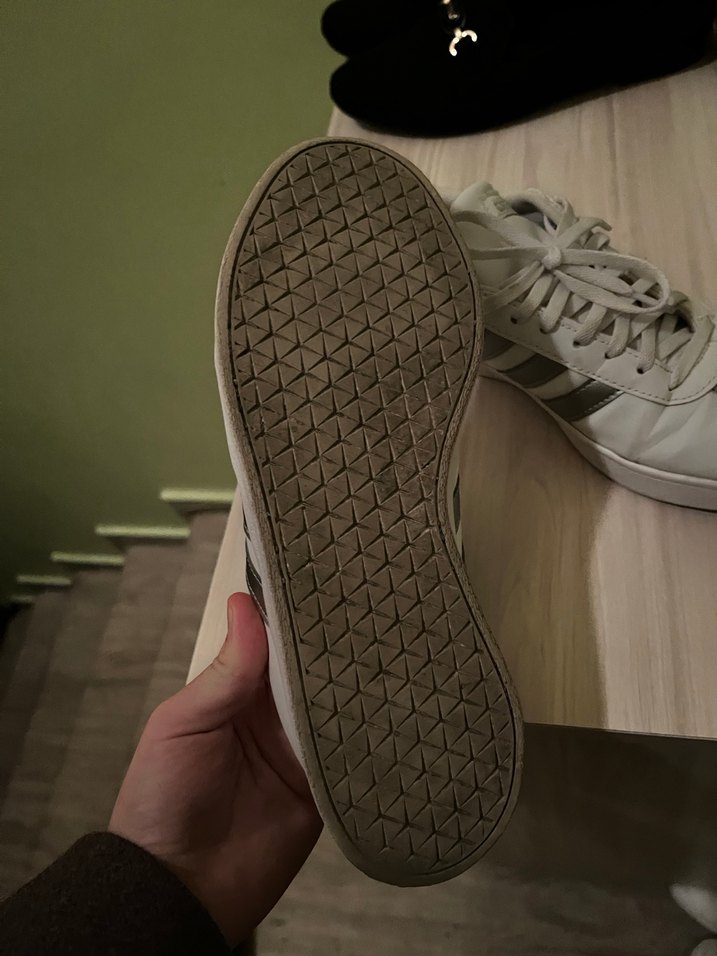 Kadın Beyaz Gri Adidas Platform Spor Ayakkabı - Görsel 4