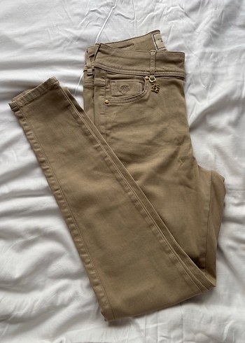 Diğer Bej Slim Fit Jean Pantolon