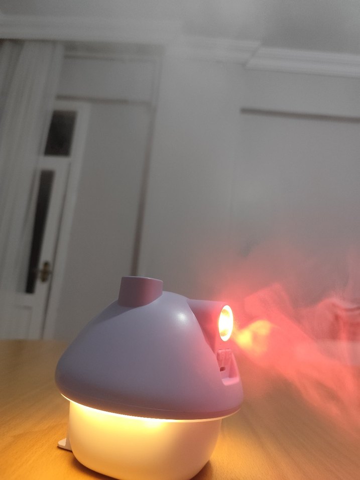 Beyaz Masaüstü Hava Temizleyici ve Nemlendirici - Görsel 2